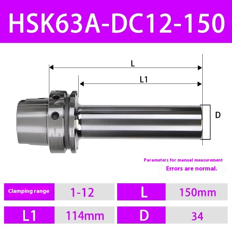 2099-HSK63A Pull-back Chucks HSK100A 50A Back-Pull Chucks DC06 08 12 Small Diameter Chucks Shandong Denso Pricision Tools Co.,Ltd.
